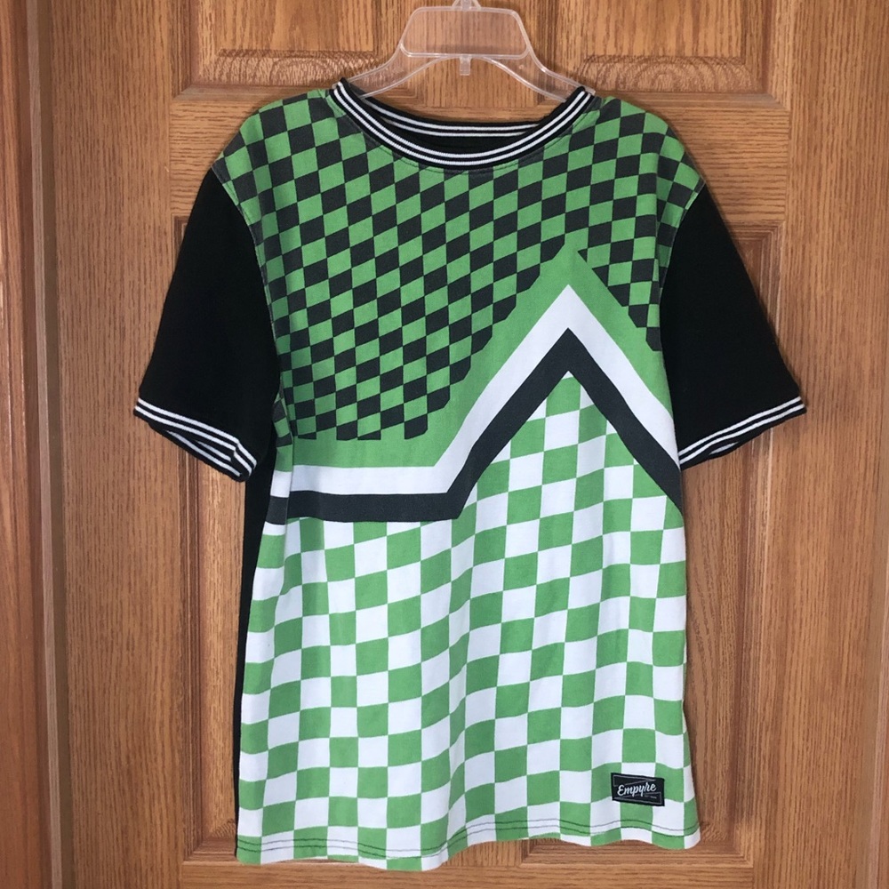 Empyre Checker Pattern T-Shirt Mens Size Small